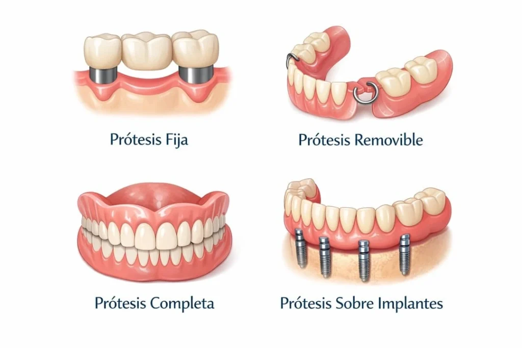 Qué es una prótesis dental y cómo mejora tu sonrisa 1 Tipos de prótesis dentales